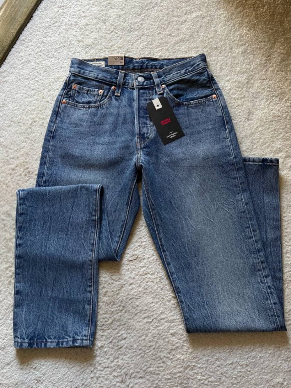 NWT Levi's 501 High Rise Straight Leg Women's Jeans Size 26/32